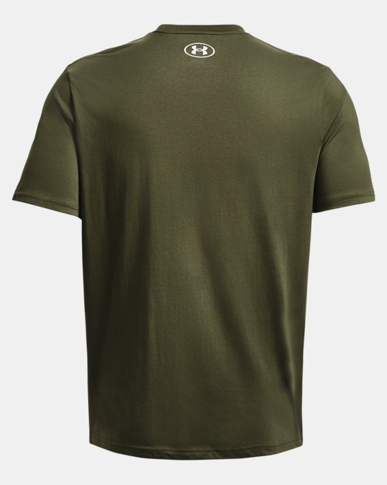 Men's UA Collegiate Crest Short Sleeve in Green image number 5